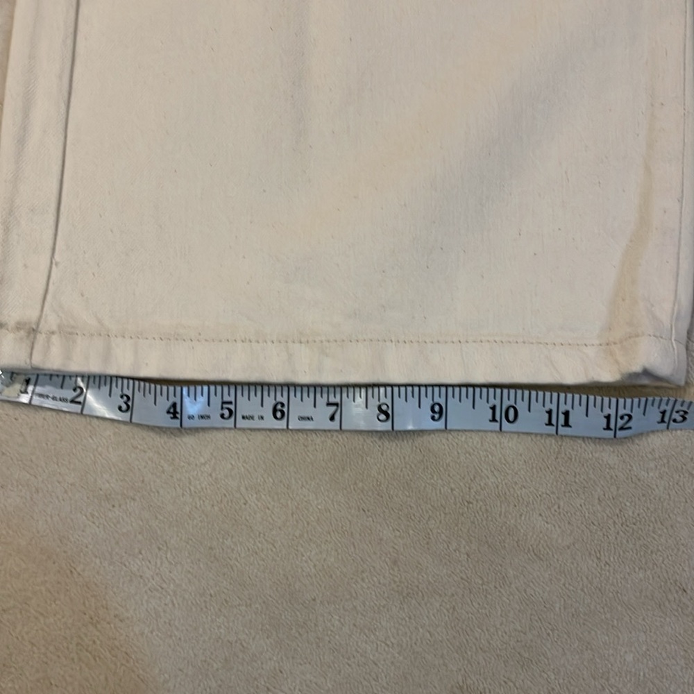 SALE TODAY!! ZARA high rise wide leg “skater” off white jeans size 8 - Picture 6 of 11